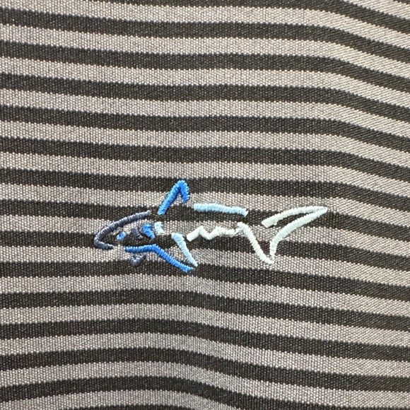 Attack Life by Greg Norman Navy Striped Polo Shirt. 3X. Worn once! - Picture 3 of 4